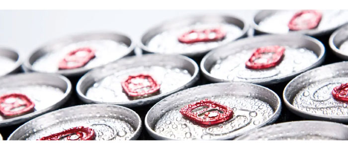 Image of the top of a group of soda cans